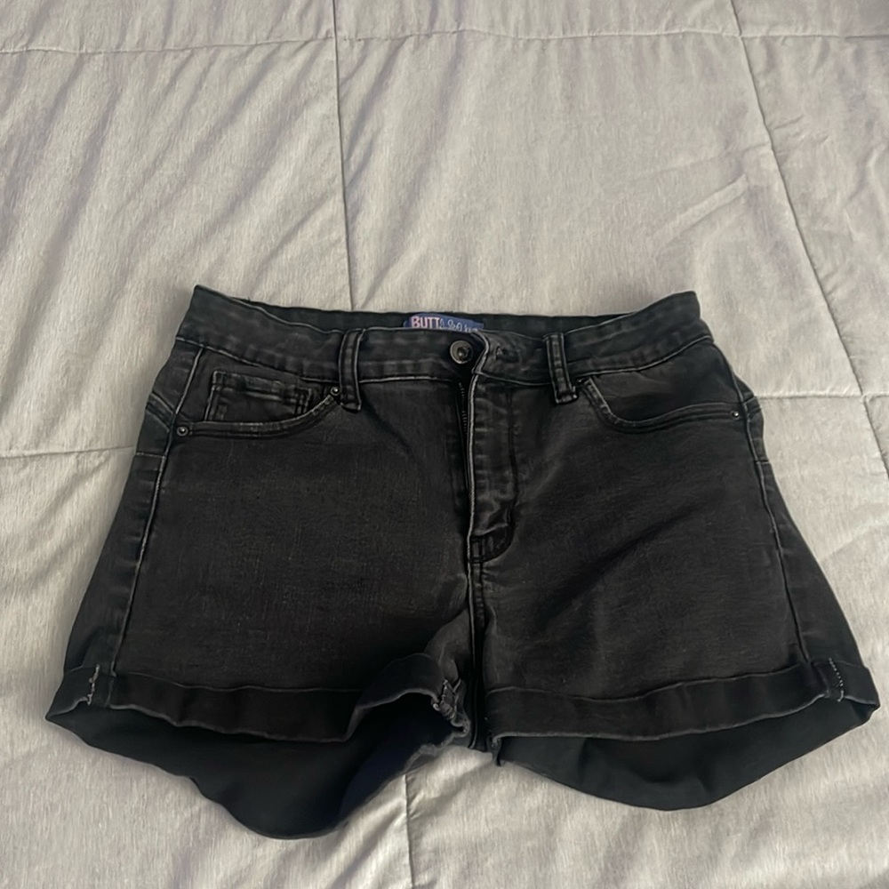 Black Jean Shorts in good condition
